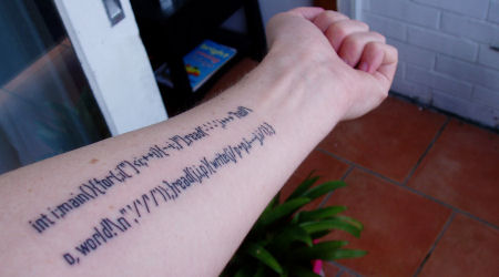 Code tattoo